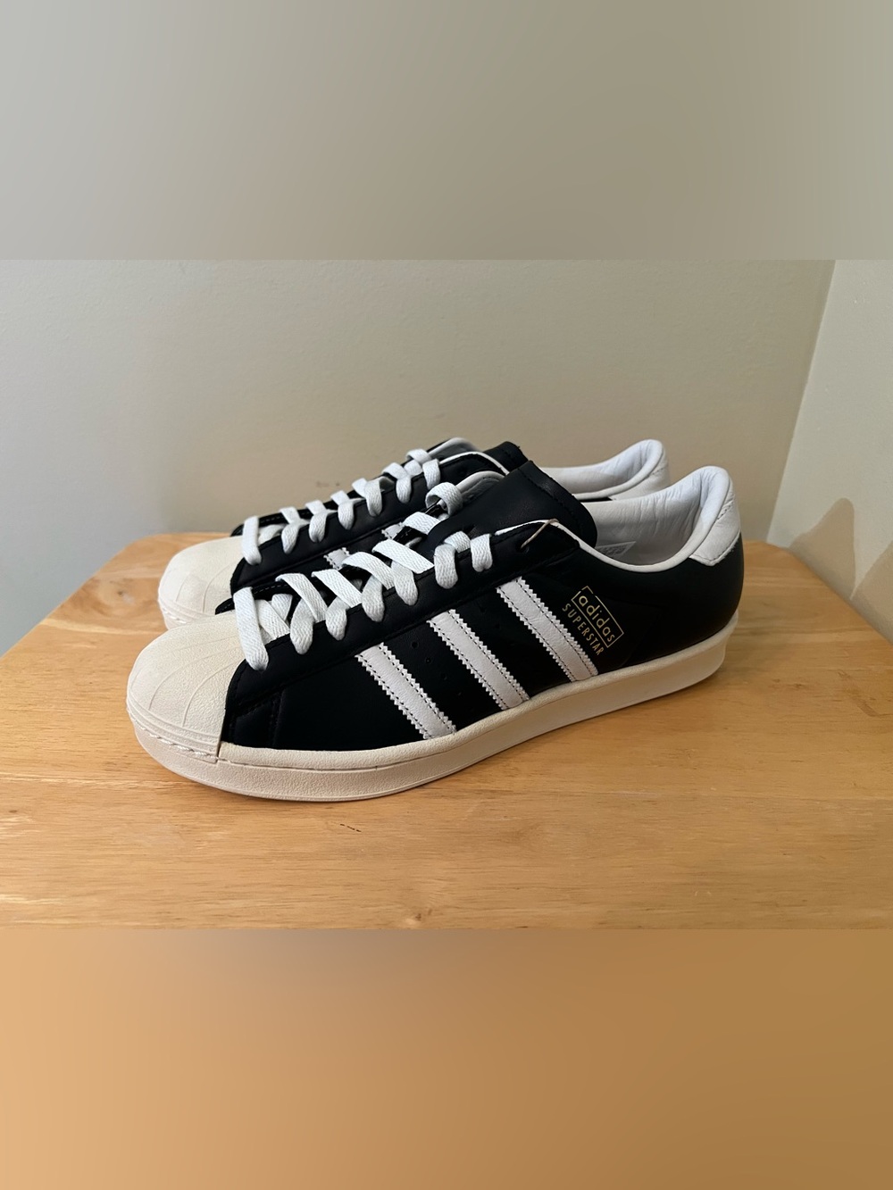 Adidas Superstar Vintage Made in Germany US 8.5 Black Off-White JI3139